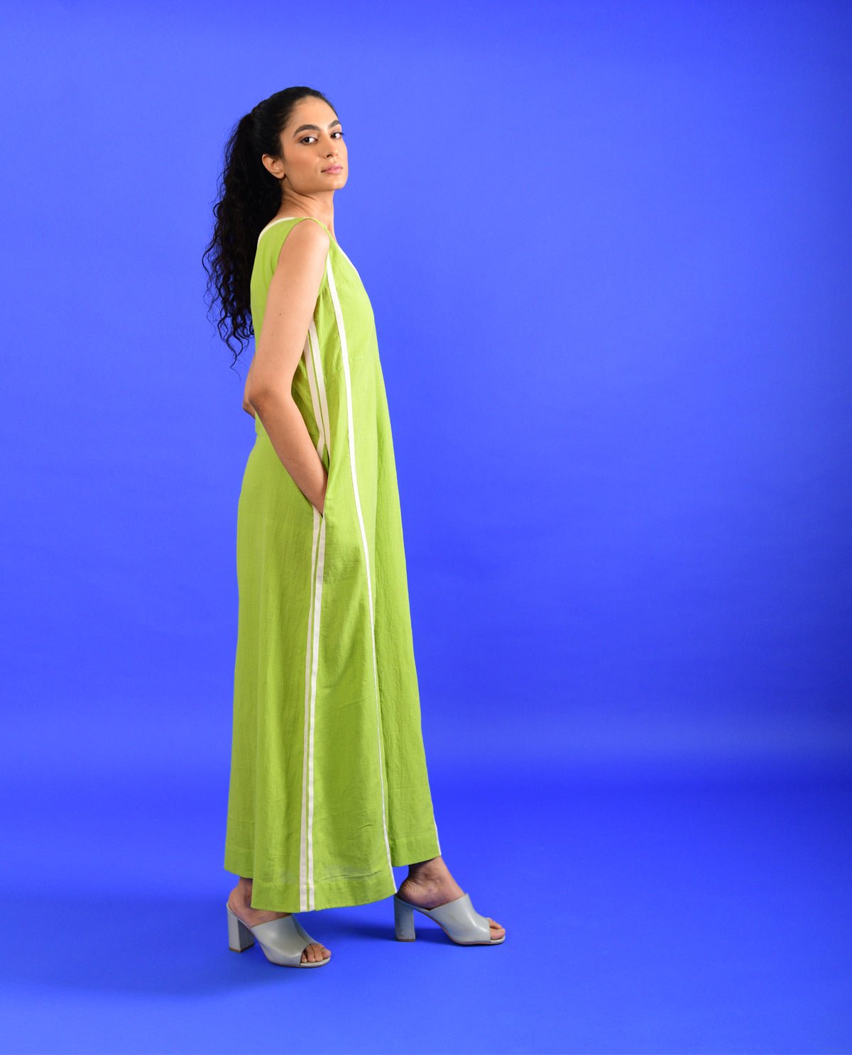 Scream Green Jumpsuit - CiceroniJumpsuitRias Jaipur