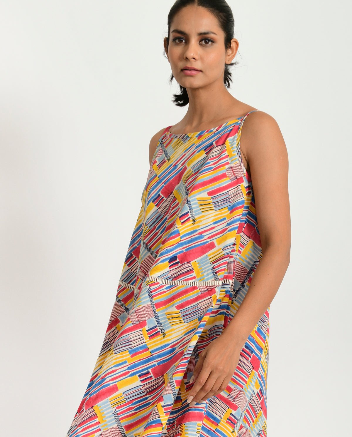 Scribble Hand Block Maxi - CiceroniDressesRias Jaipur