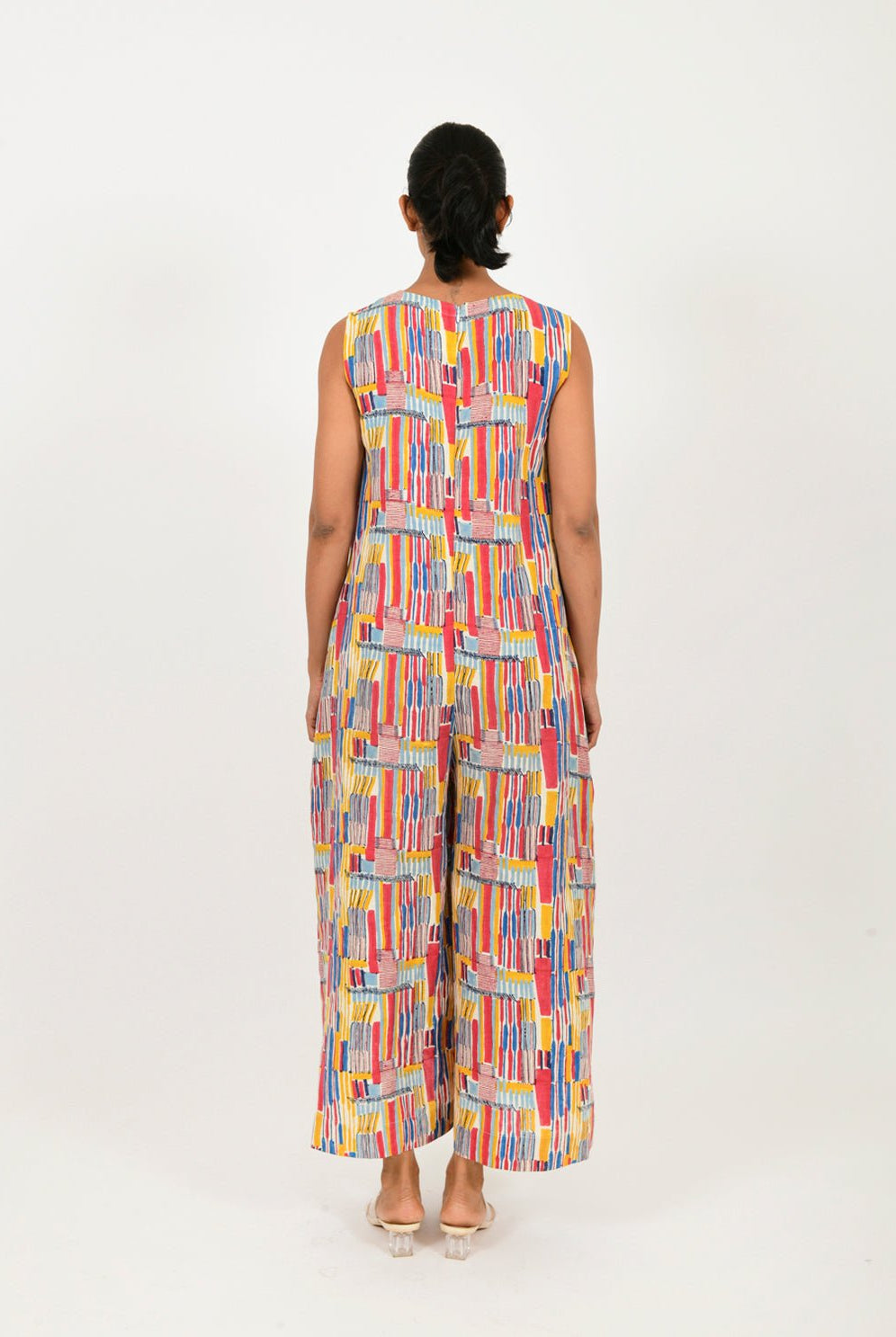 Scribble Linen Multi Jumpsuit - CiceroniJumpsuitRias Jaipur