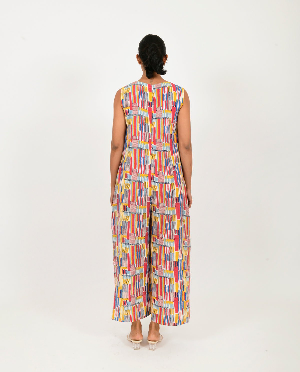 Scribble Linen Multi Jumpsuit - CiceroniJumpsuitRias Jaipur
