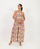 Scribble Linen Multi Jumpsuit - CiceroniJumpsuitRias Jaipur