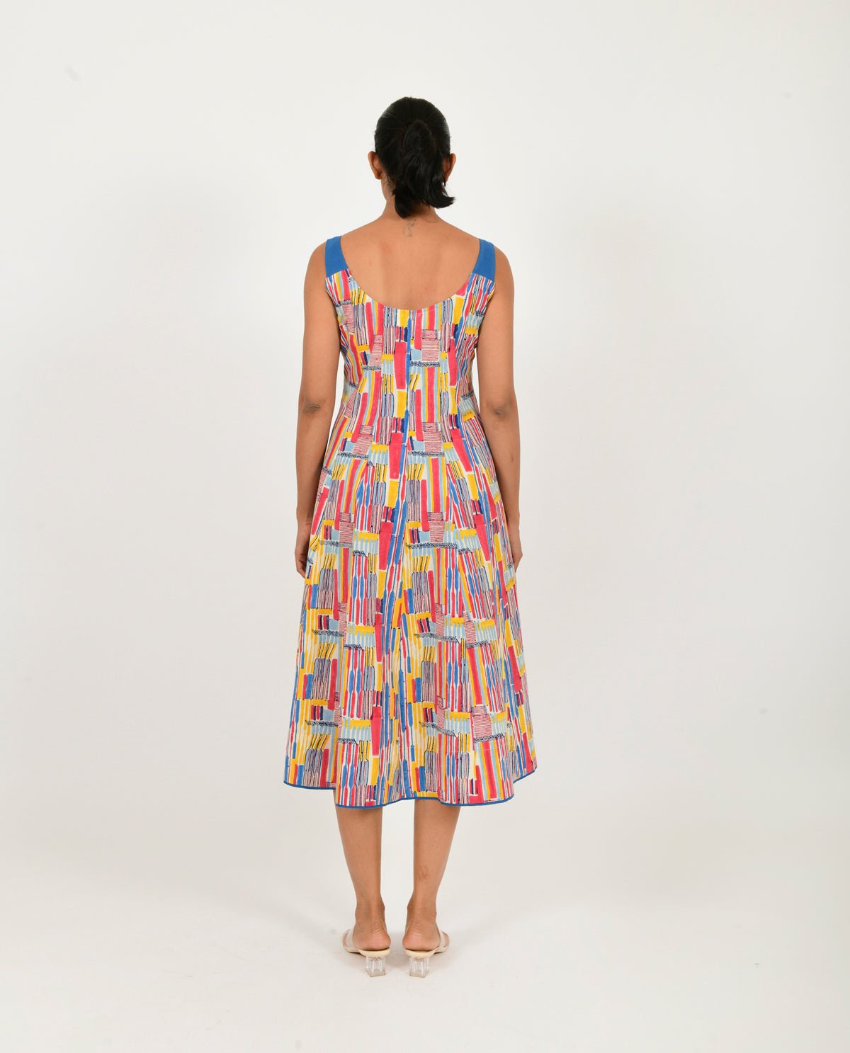 Scribble Multi Doll Linen Dress - CiceroniDressesRias Jaipur