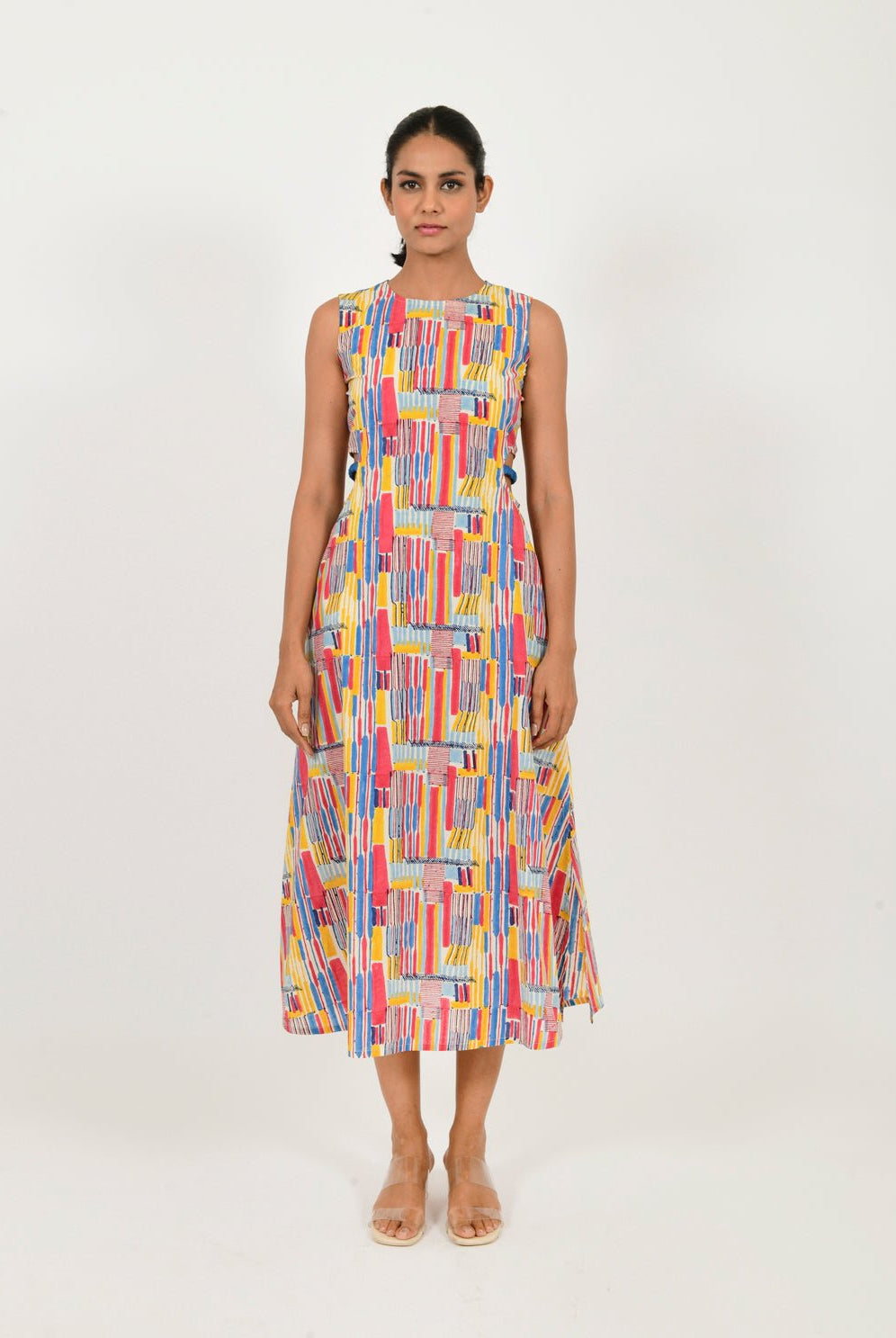 Scribble Side Cut Dress - CiceroniDressesRias Jaipur