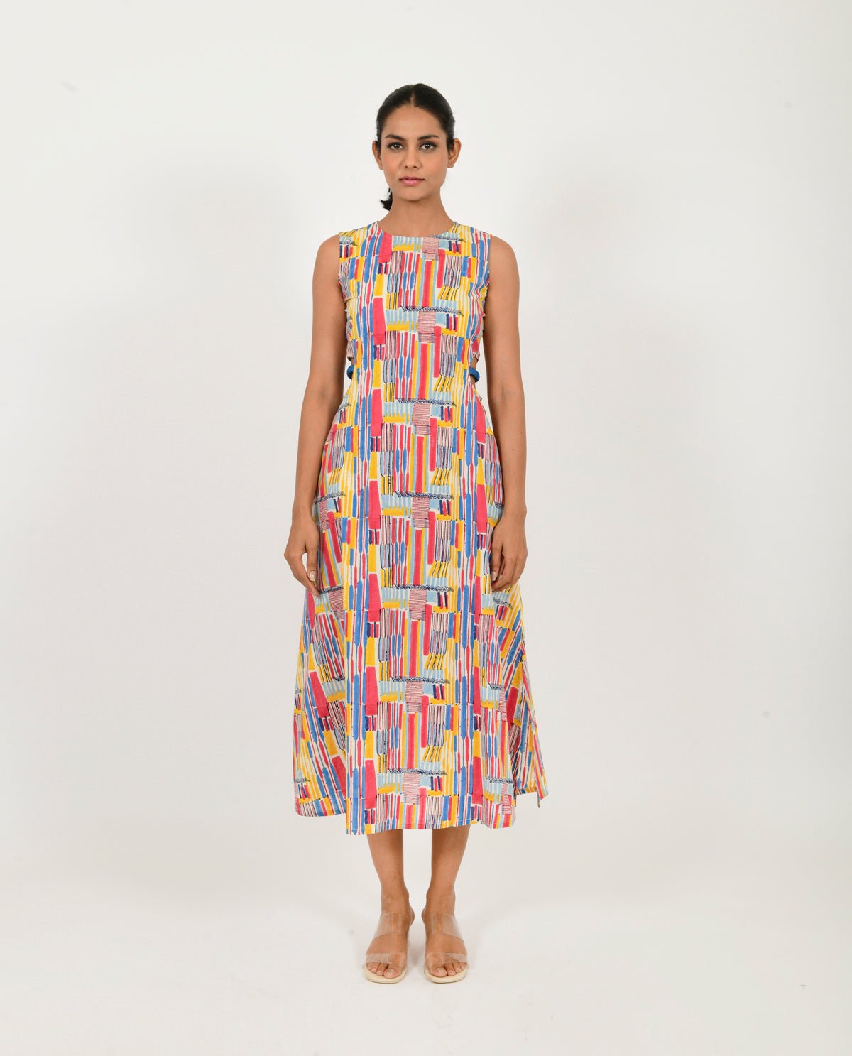 Scribble Side Cut Dress - CiceroniDressesRias Jaipur