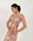 Scribble Side Cut Dress - CiceroniDressesRias Jaipur