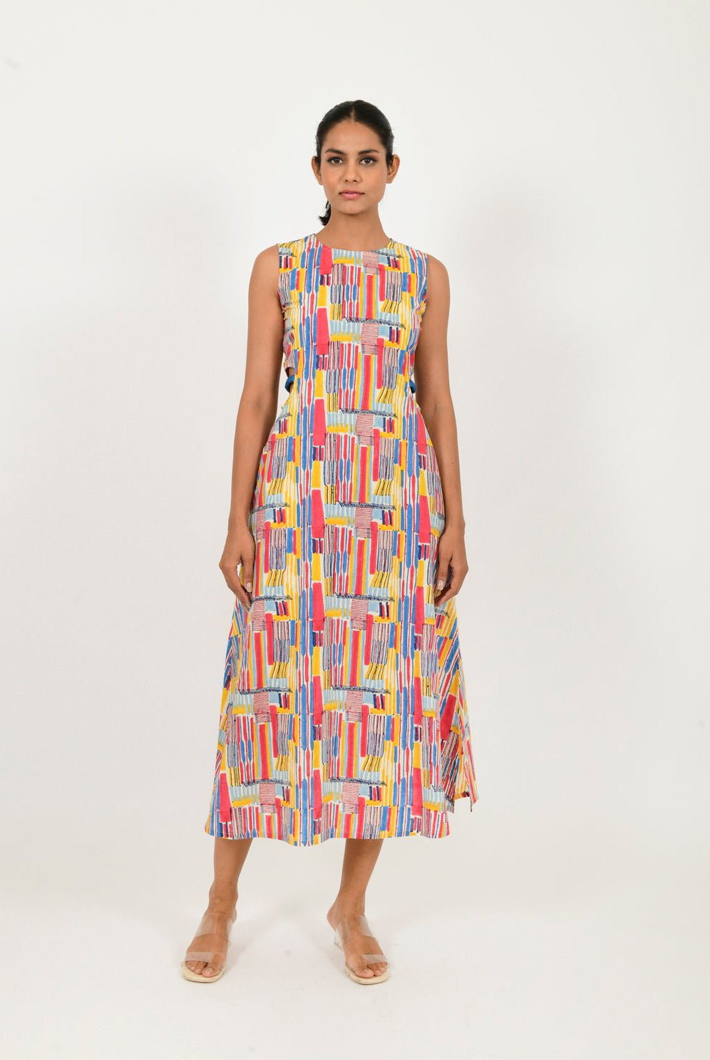 Scribble Side Cut Dress - CiceroniDressesRias Jaipur