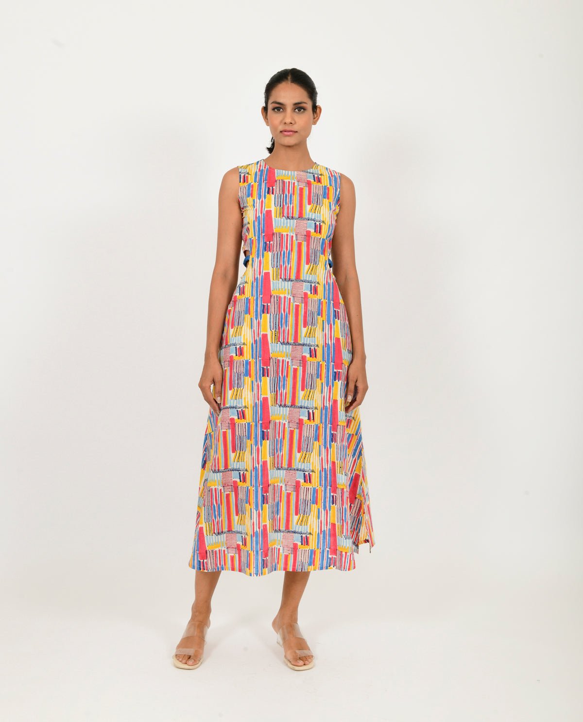 Scribble Side Cut Dress - CiceroniDressesRias Jaipur