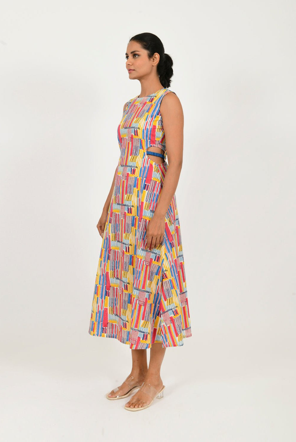Scribble Side Cut Dress - CiceroniDressesRias Jaipur