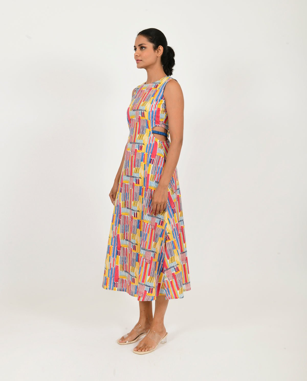 Scribble Side Cut Dress - CiceroniDressesRias Jaipur