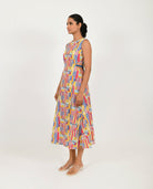 Scribble Side Cut Dress - CiceroniDressesRias Jaipur