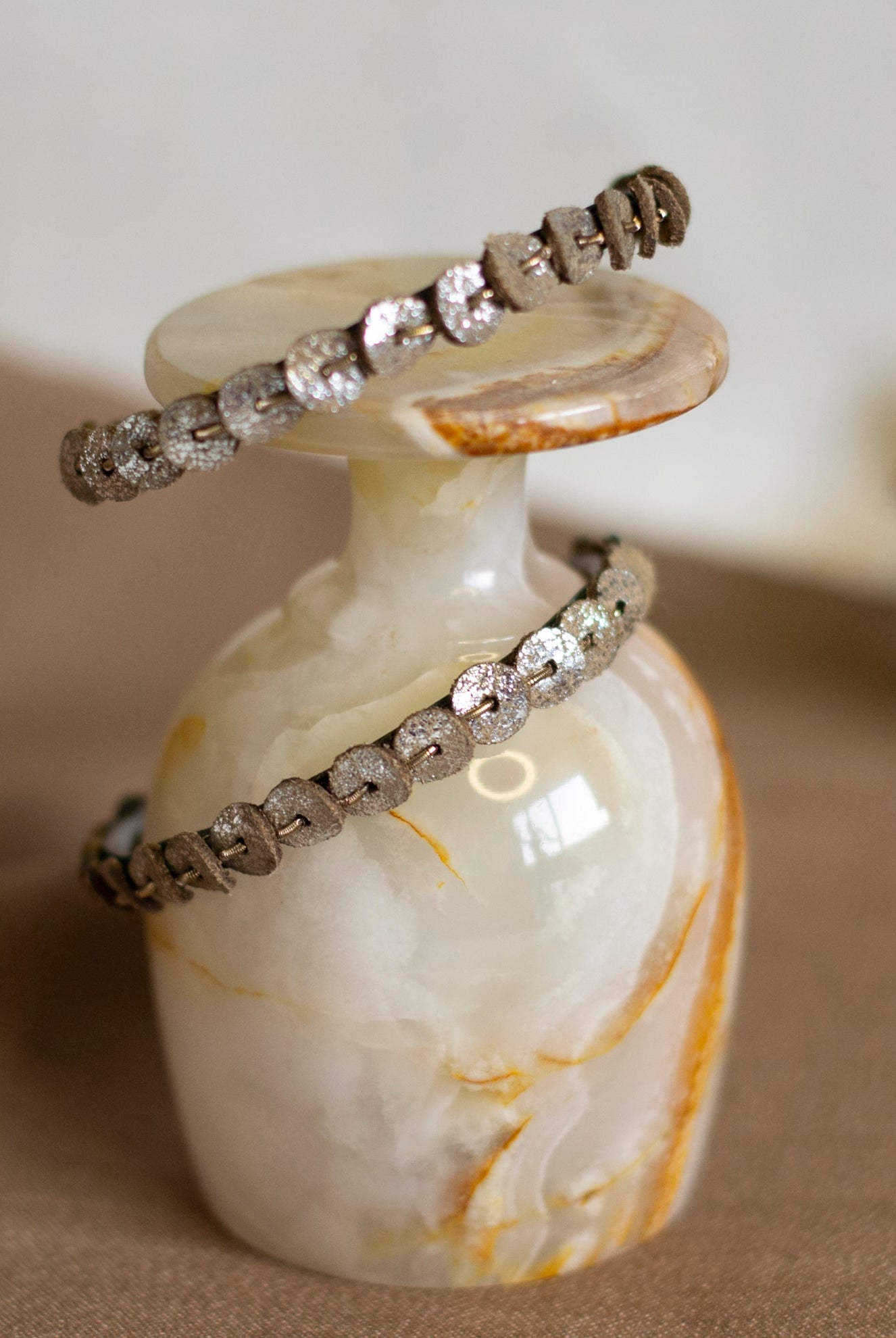 Sequin And Dabka Hoops - CiceroniNoupelle