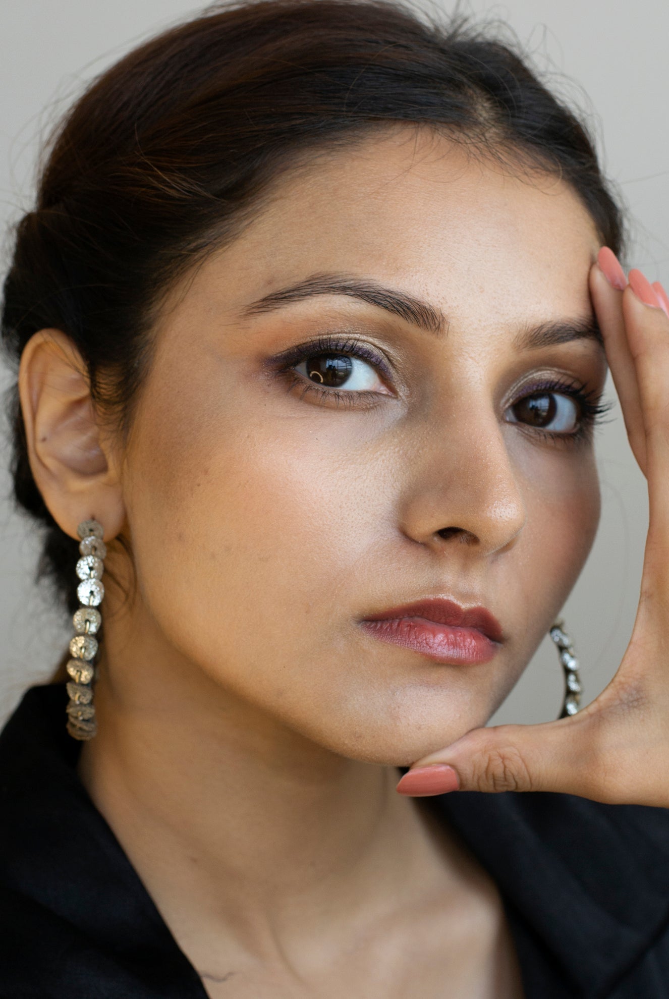 Sequin And Dabka Hoops - CiceroniNoupelle