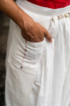 Shvet White Kaftan and Mul Dhoti Set - CiceroniCo-ord SetPrathaa