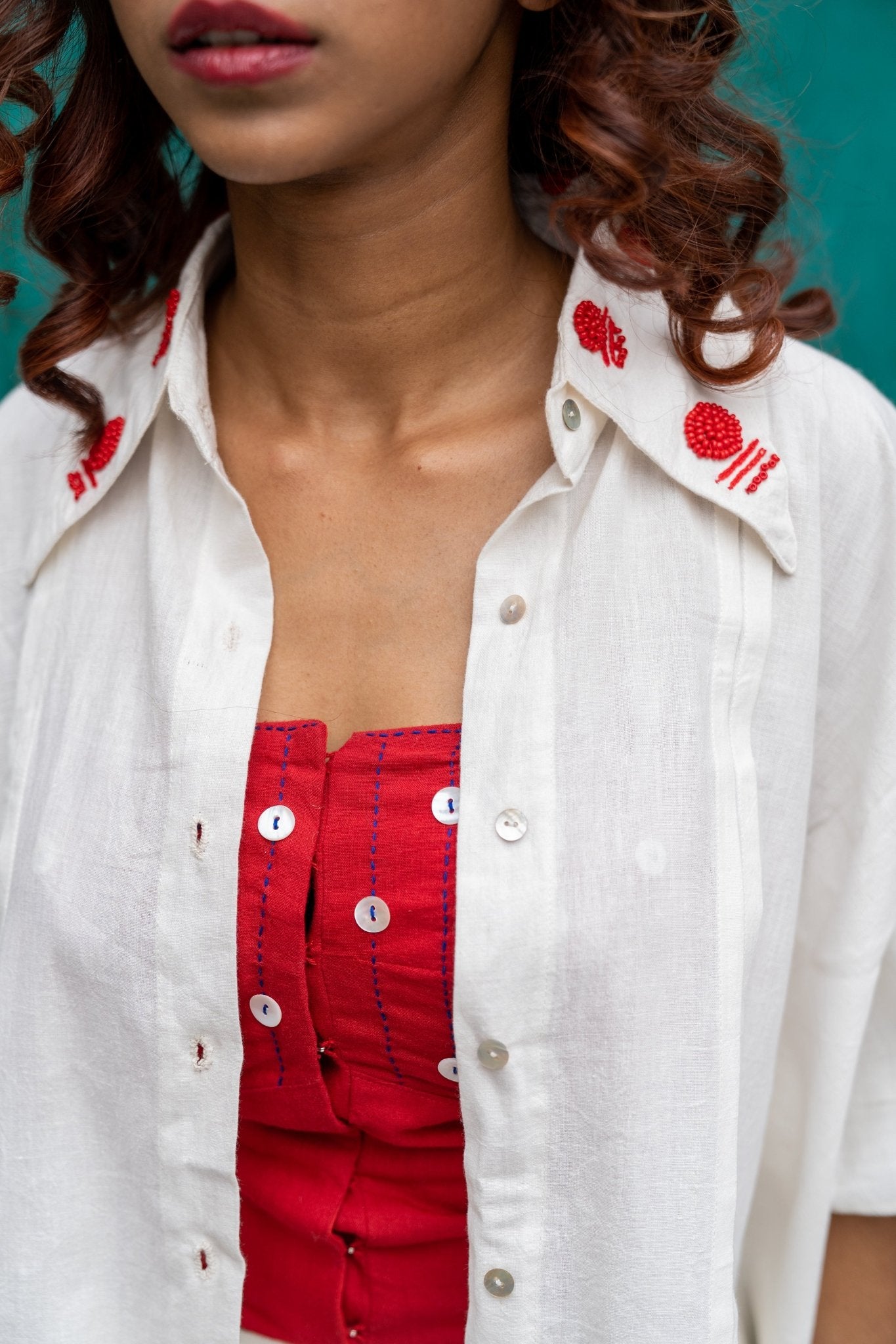 Shvet White Kaftan - CiceroniKaftanPrathaa