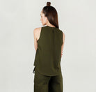 Side Buttoned Solid Top - CiceroniRias Jaipur
