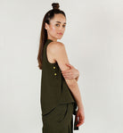 Side Buttoned Solid Top - CiceroniRias Jaipur