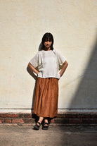 Silk Skirt-Clay - CiceroniSkirtswith N.