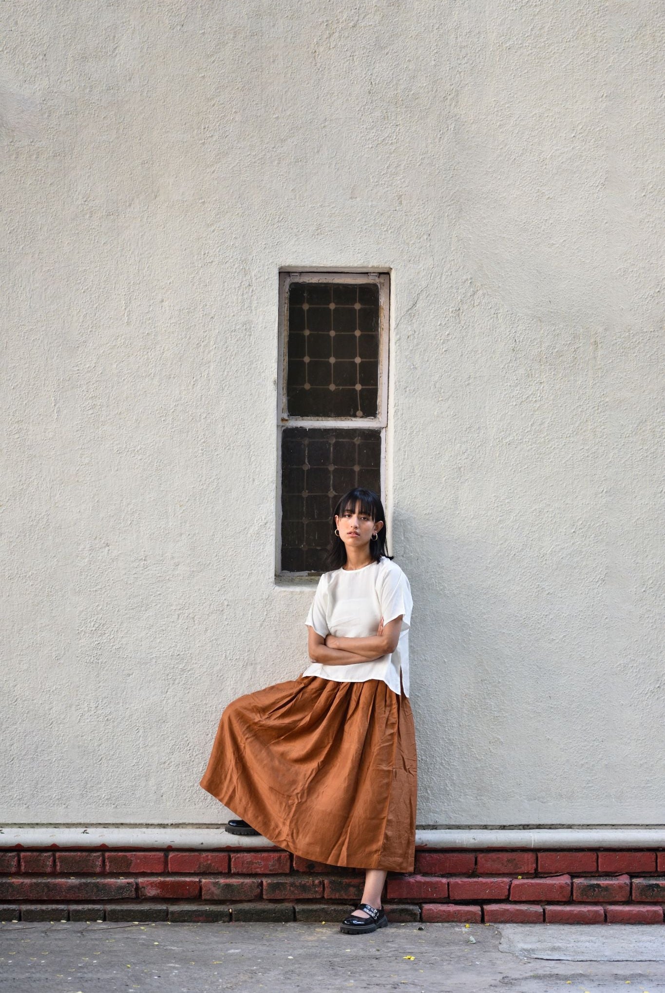 Silk Skirt-Clay - CiceroniSkirtswith N.