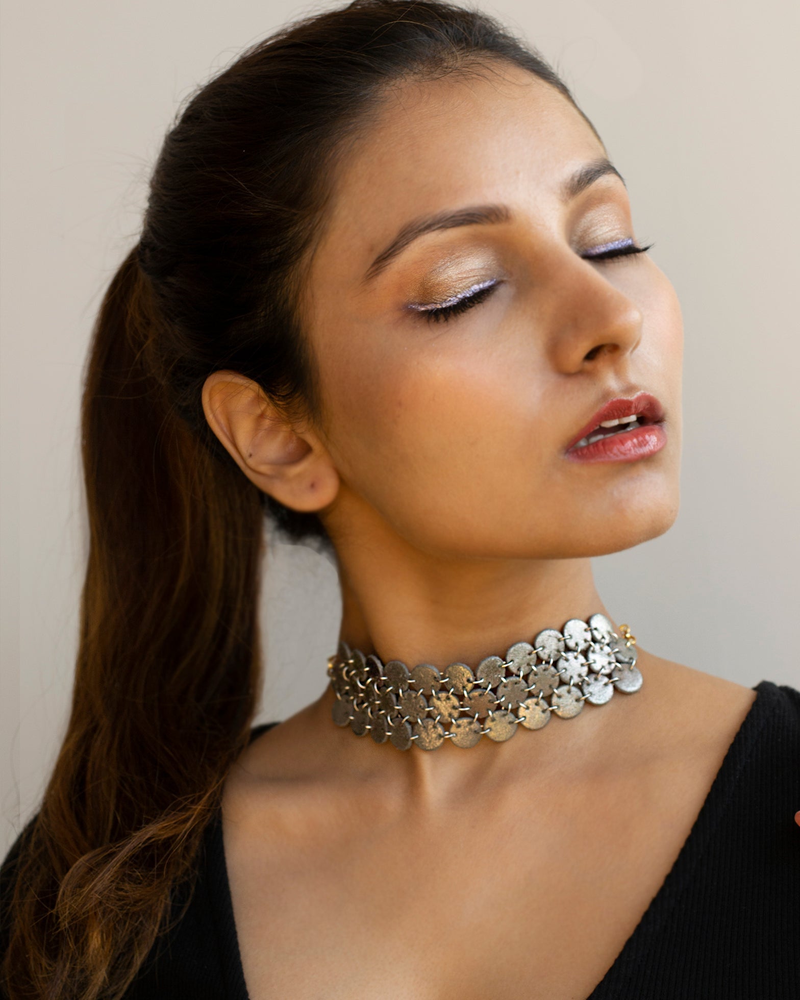 Silver Chord Choker - CiceroniNoupelle