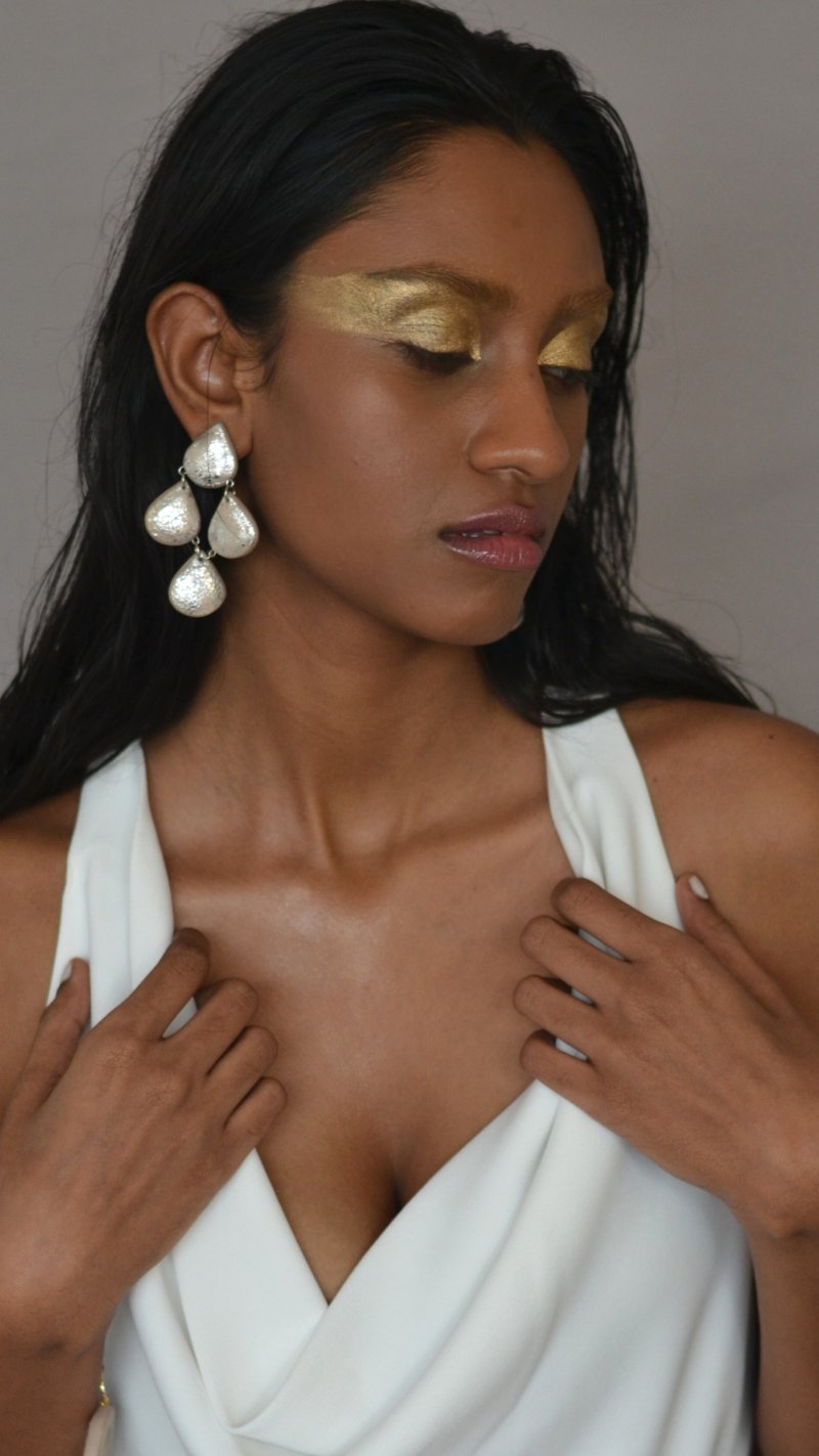 Silver Dew Danglers - CiceroniEarringsNoupelle