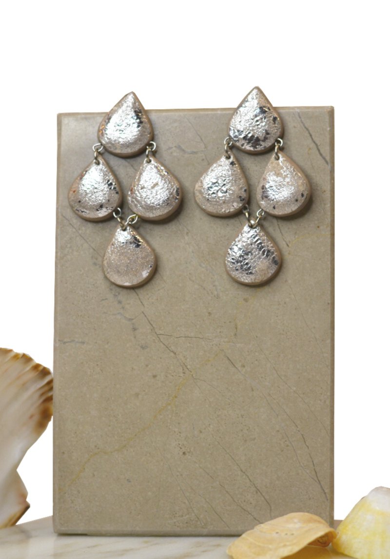 Silver Dew Danglers - CiceroniEarringsNoupelle