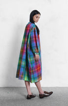 Simone Plaid Gather Shirt - CiceroniShirt, DressHiranya