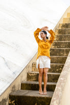 Sleeve Pleated Top - CiceroniTopsKoshue