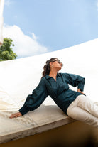 Sleeve Pleated Top - CiceroniTopsKoshue