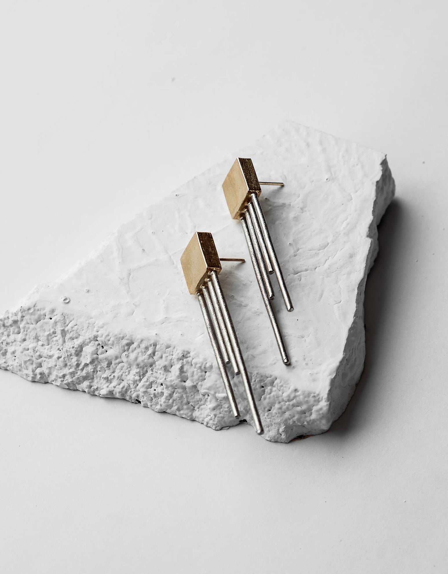 Square Trinity Earrings - CiceroniDE'ANMA