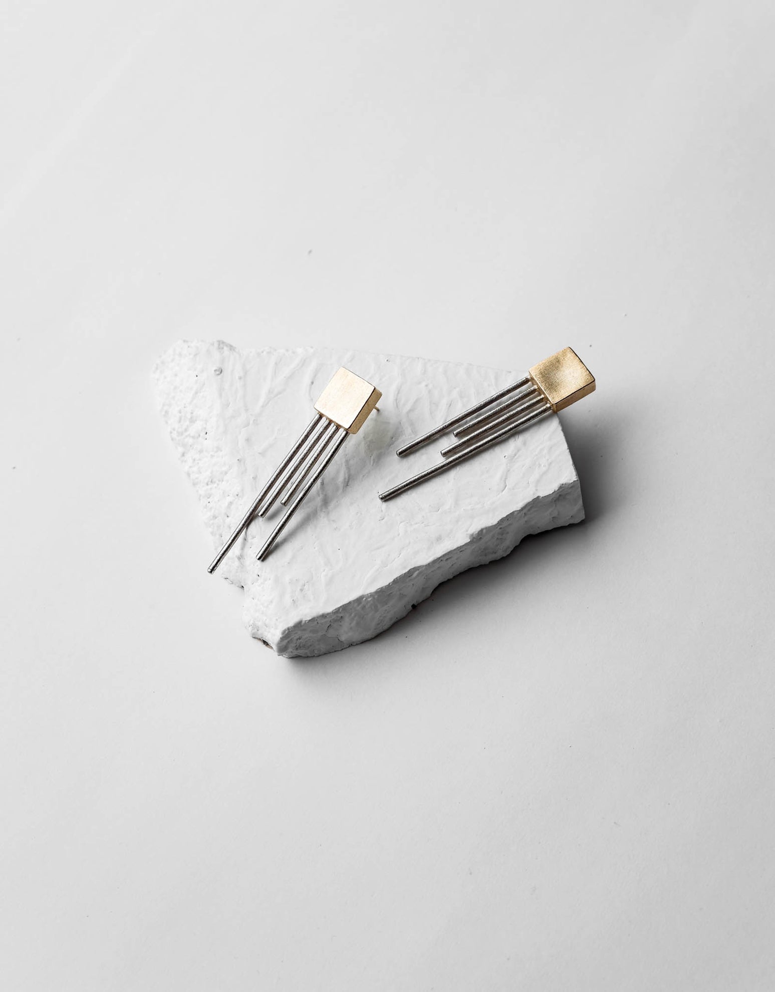 Square Trinity Earrings - CiceroniDE'ANMA