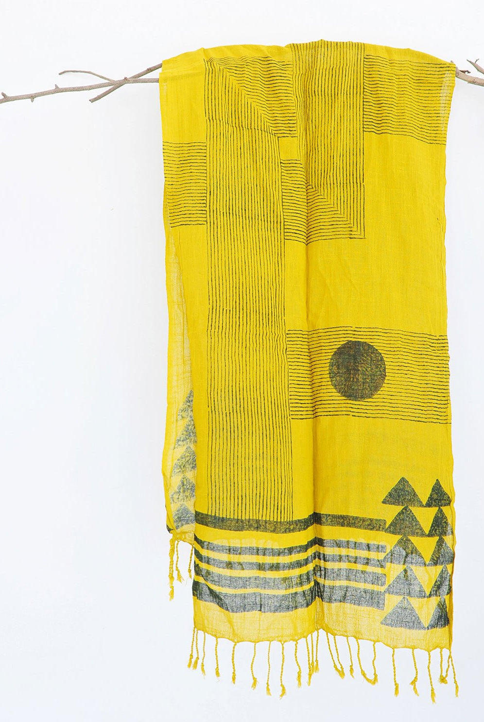 Stripe Cross Scarf - CiceroniRias Jaipur