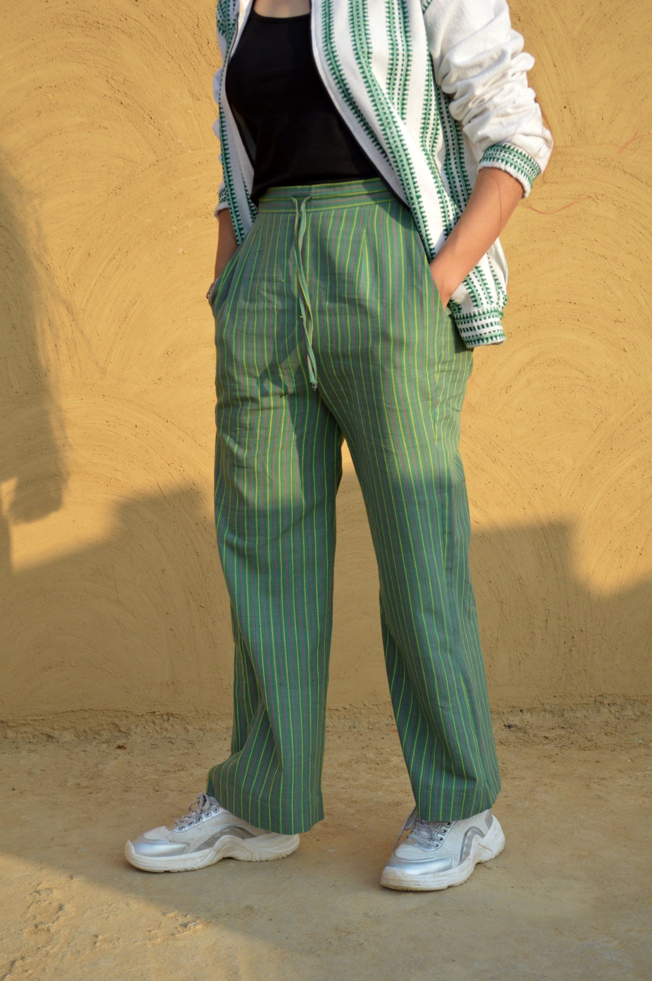 Striped Cotton Unisex Trouser - CiceroniJohargram