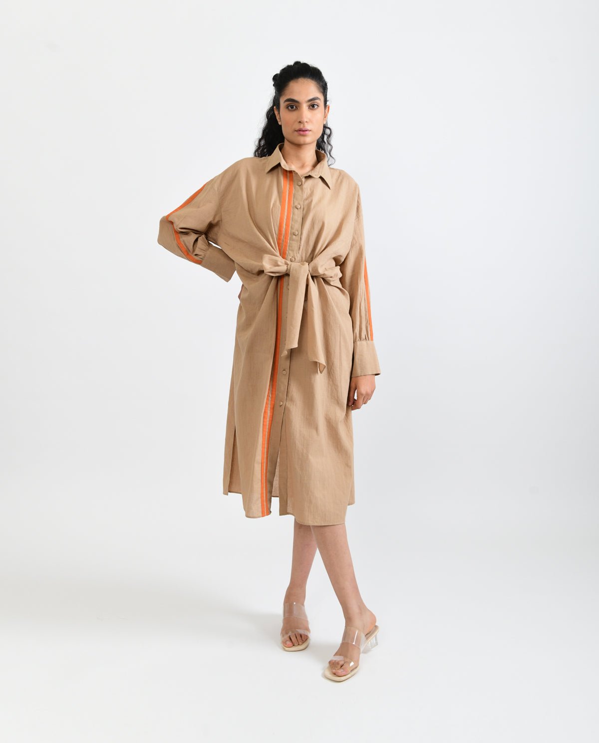 Sunburst Tie Up Dress - CiceroniDressesRias Jaipur