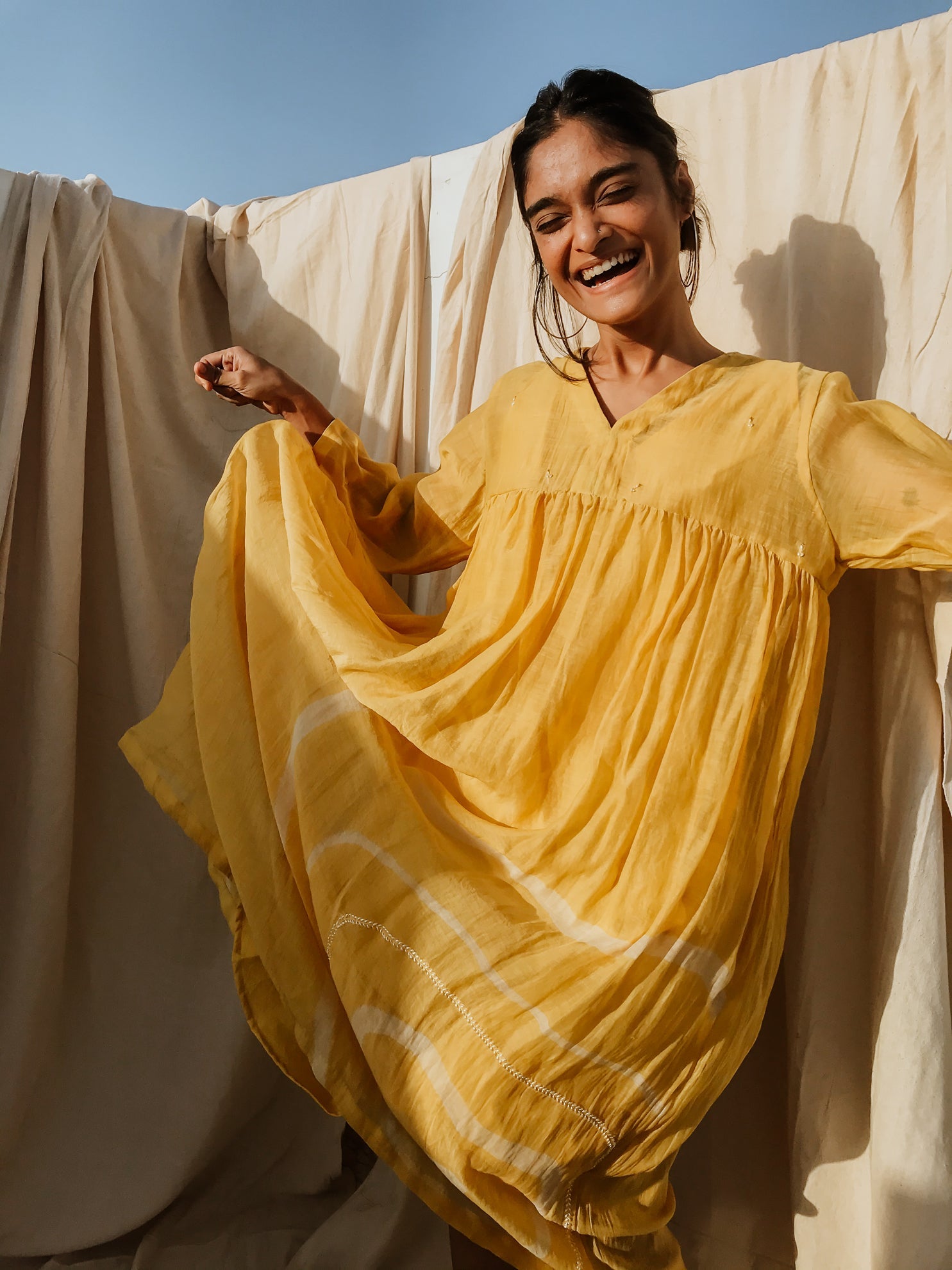 Sunny Yellow Arazi Dress - CiceroniNirjara