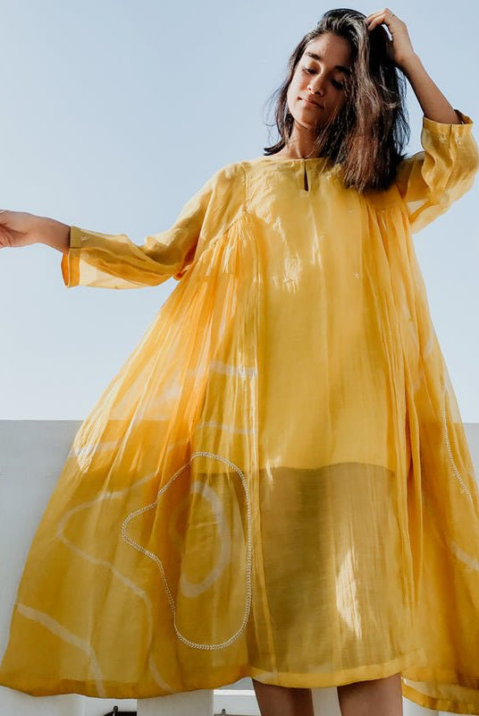 Sunny Yellow Ruzgar Dress - CiceroniNirjara