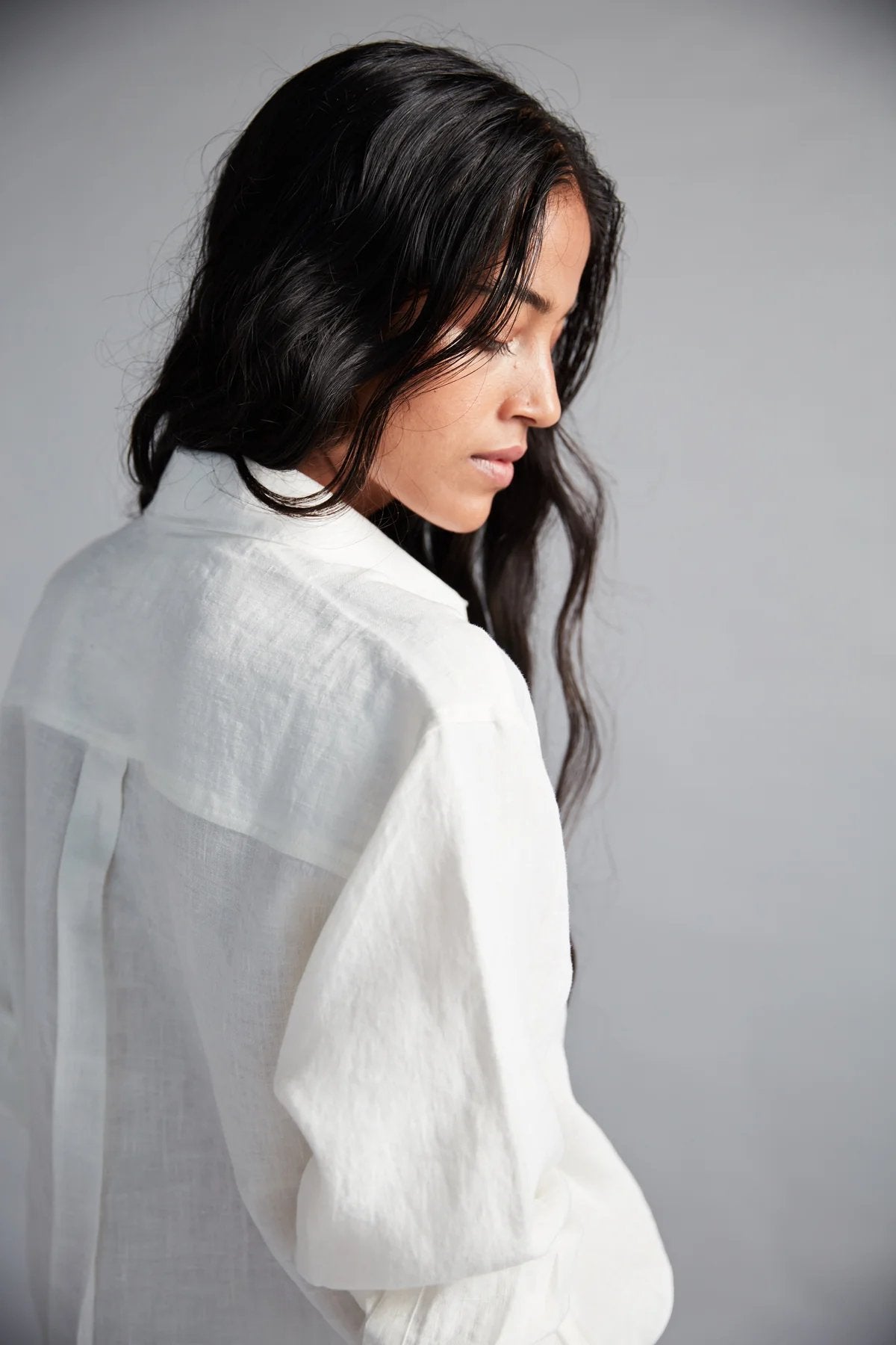 Taj Linen Oversized Shirt Set - CiceroniCo-ord SetSaphed
