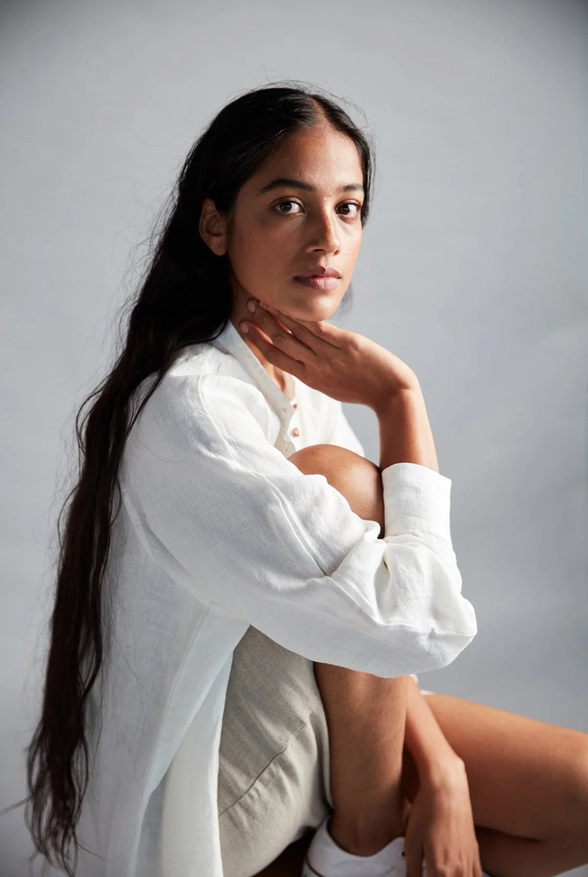 Taj Linen Shirt Dress - CiceroniDressesSaphed