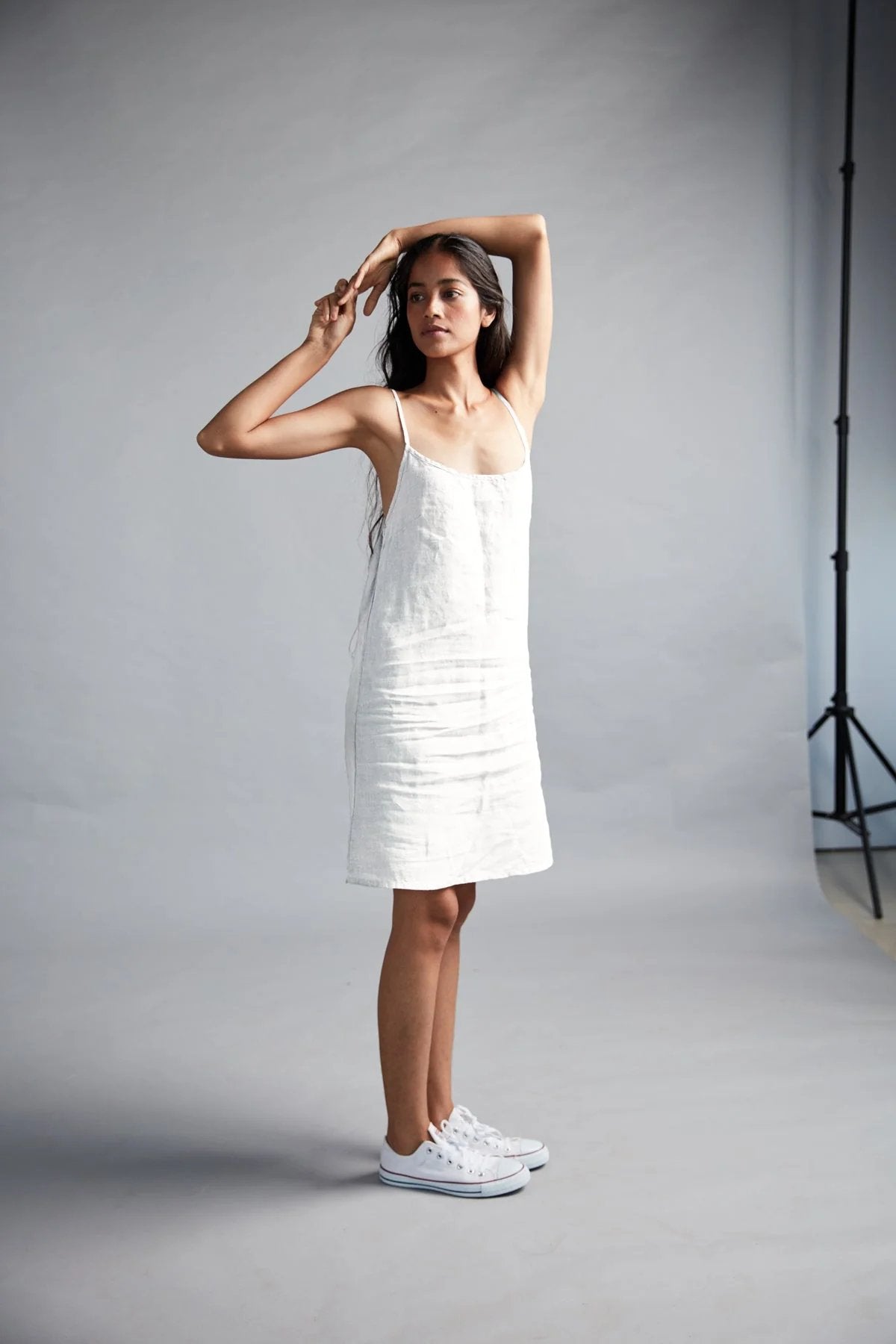 Taj Linen Slip Dress - CiceroniDressesSaphed