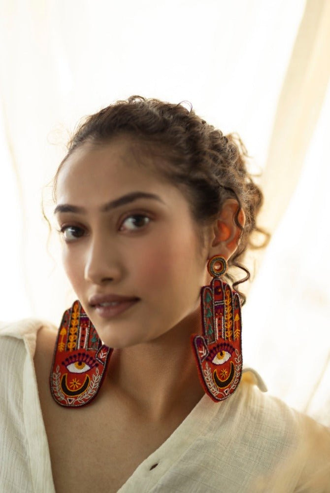 Talk to My Hand - CiceroniEarringsKrutiArts