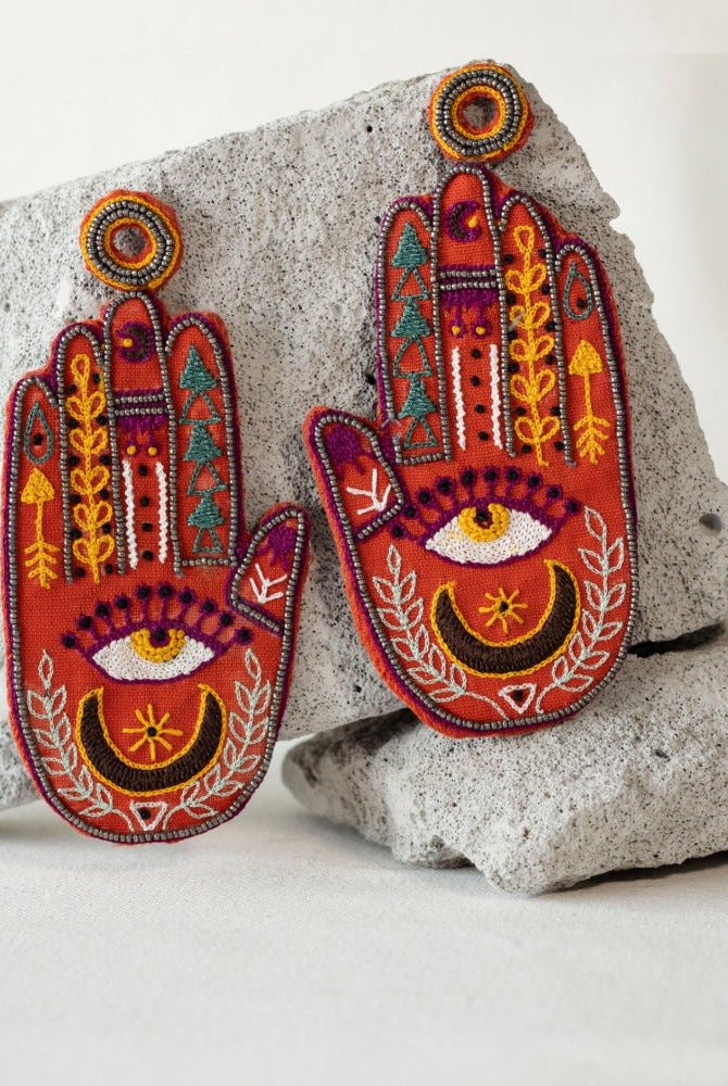 Talk to My Hand - CiceroniEarringsKrutiArts