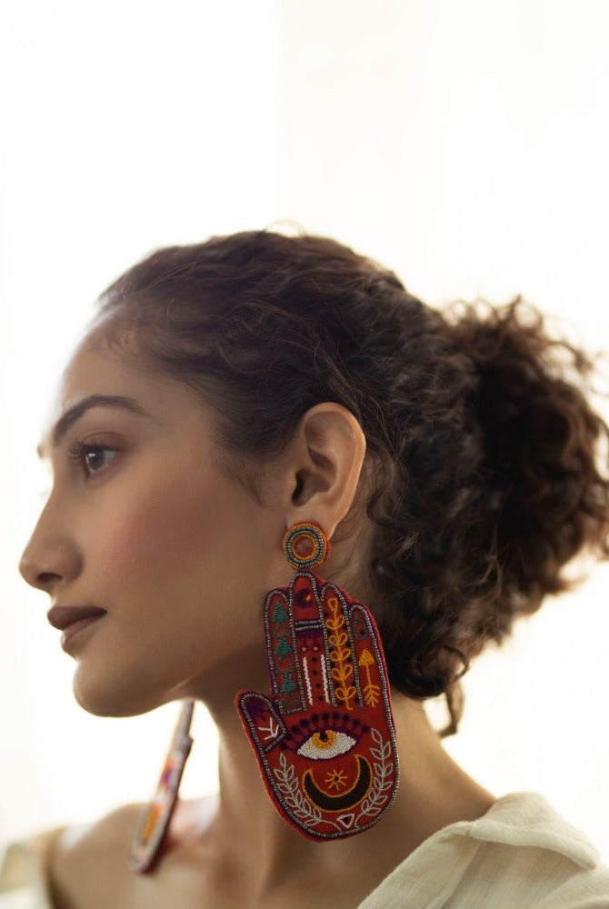 Talk to My Hand - CiceroniEarringsKrutiArts