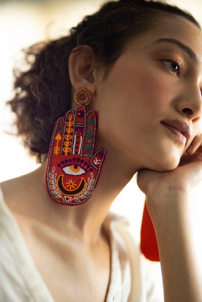 Talk to My Hand - CiceroniEarringsKrutiArts