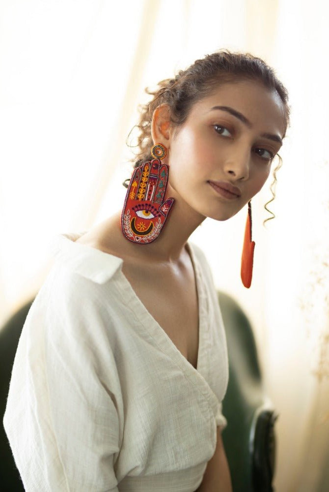 Talk to My Hand - CiceroniEarringsKrutiArts