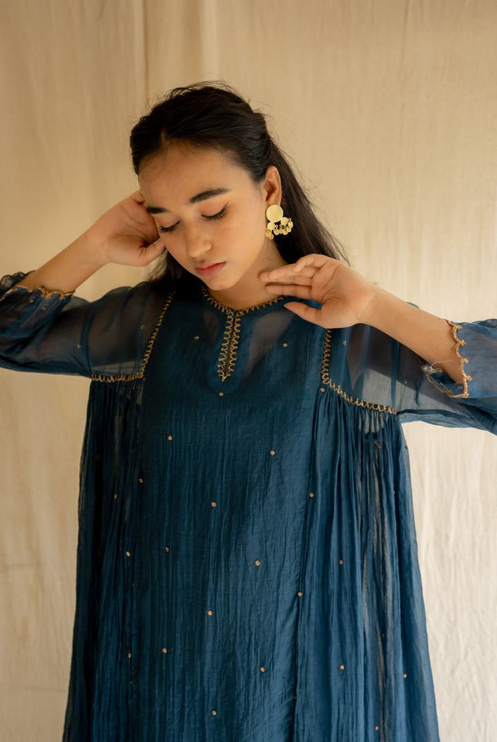 Teal Arsh Kurta Set - CiceroniNirjara