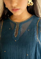 Teal Arsh Kurta Set - CiceroniNirjara