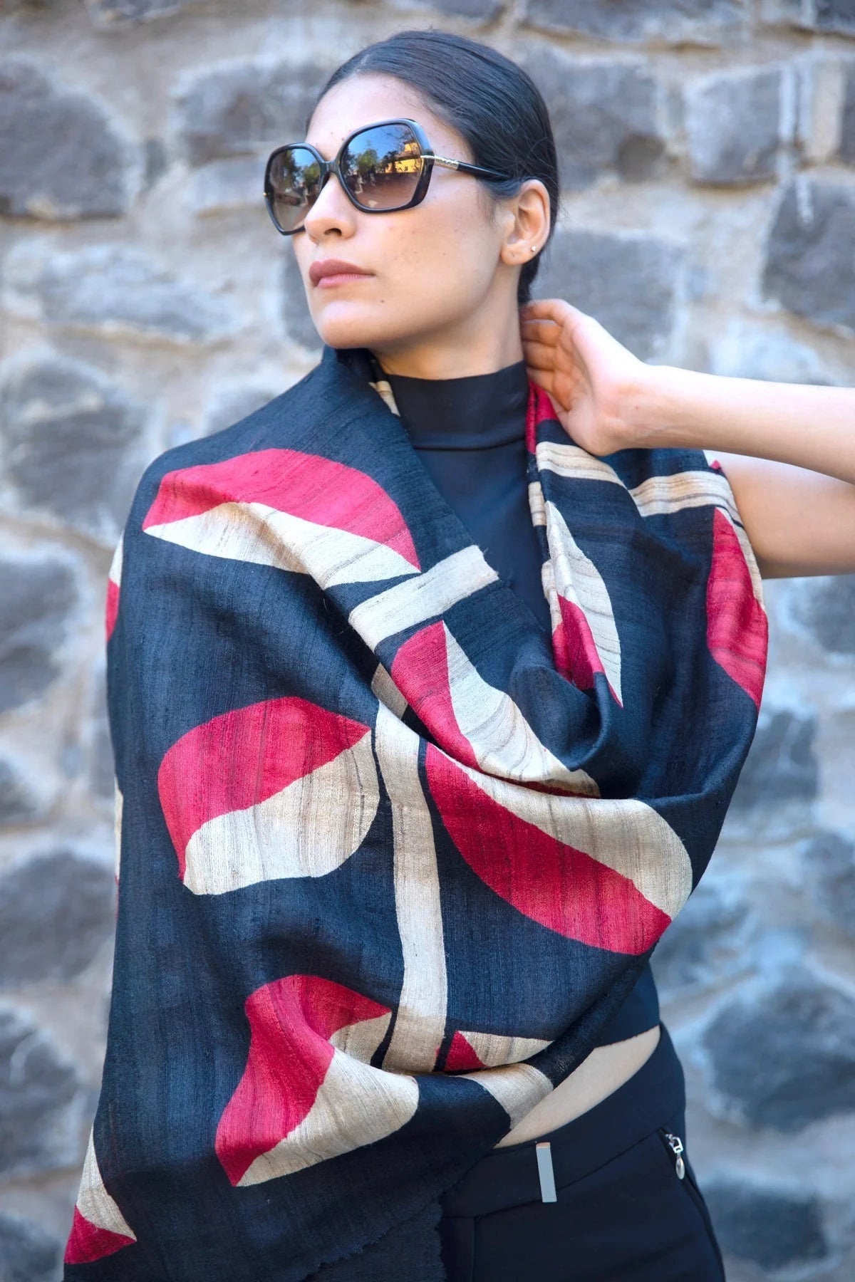 The 'Bada Alu' Tussar Silk Scarf - CiceroniScrafAeshaane