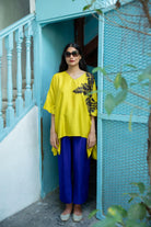 The 'Bada Patta' Eri Peace Silk Kaftan - CiceroniKaftanAeshaane