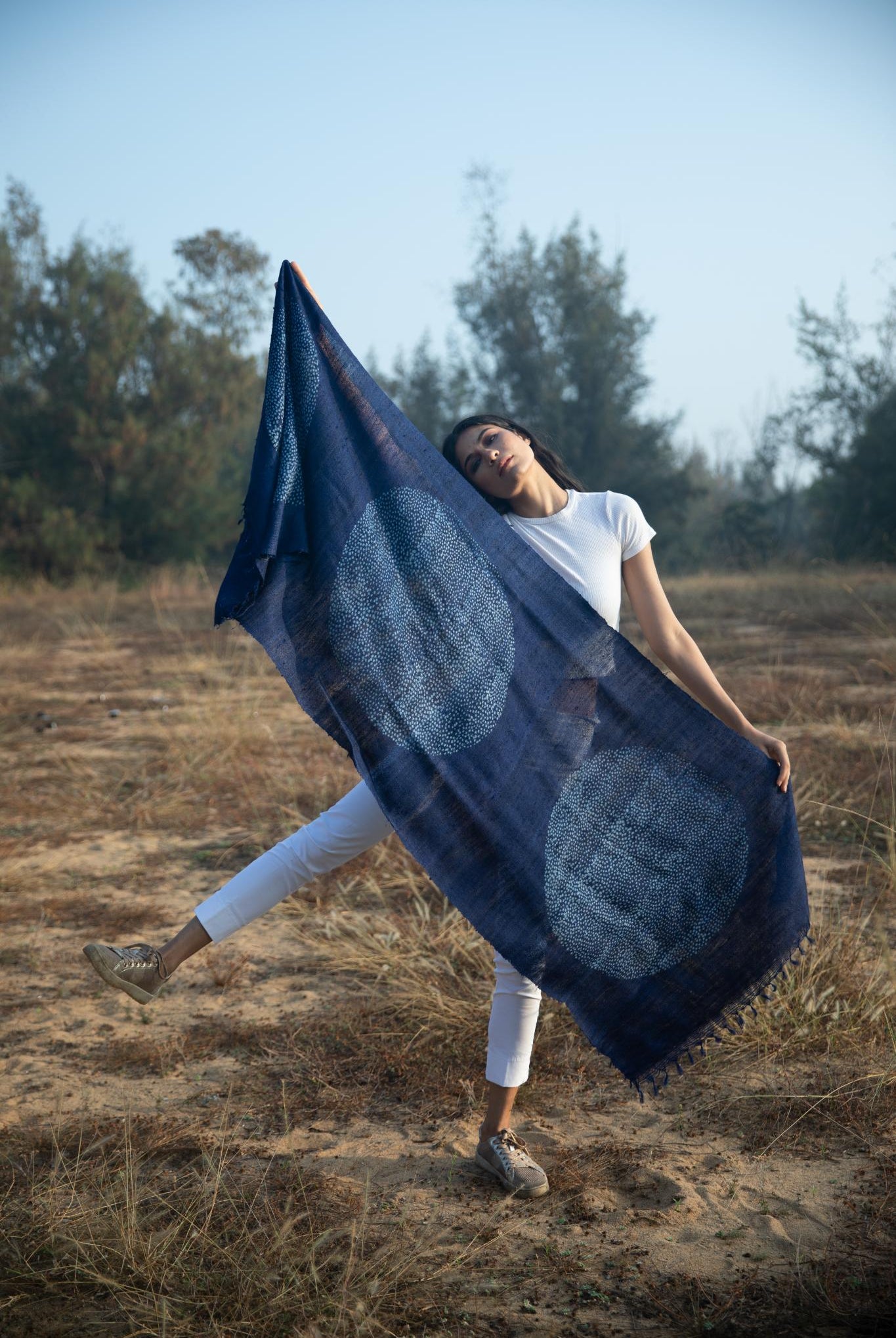 The 'Circle of Life' Tussar Silk Scarf - CiceroniScrafAeshaane