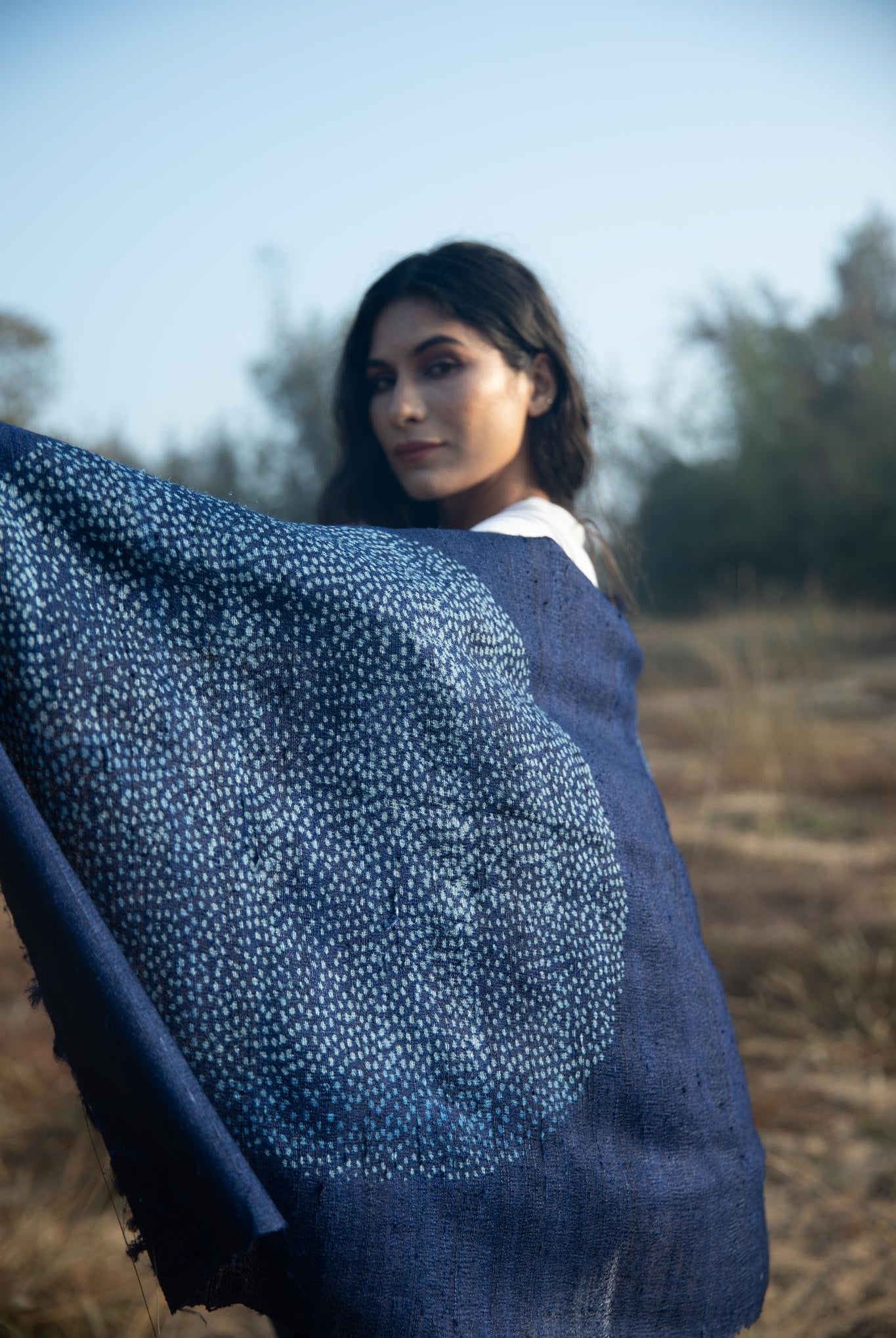 The 'Circle of Life' Tussar Silk Scarf - CiceroniScrafAeshaane