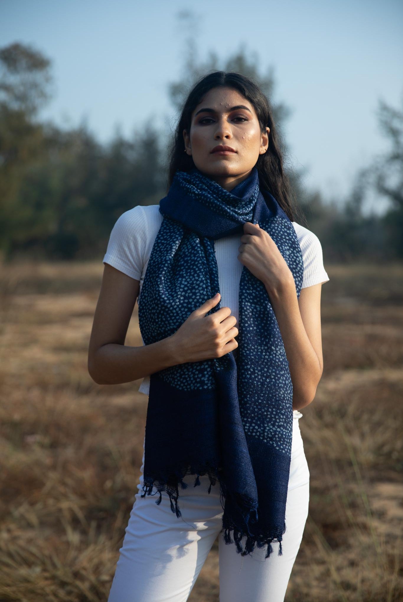 The 'Circle of Life' Tussar Silk Scarf - CiceroniScrafAeshaane